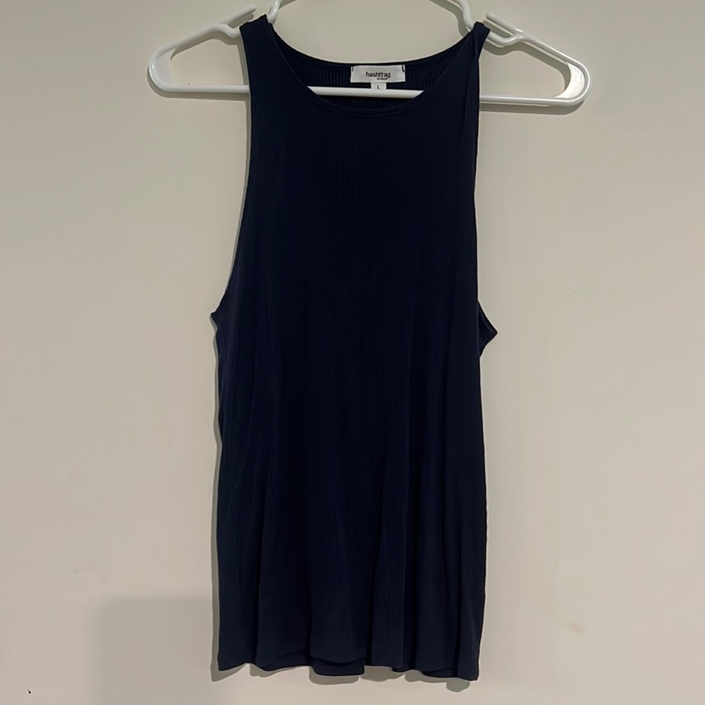 ♻️Hashtag Blue Tank Top